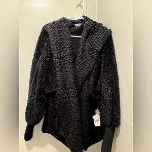 Black KATYdid sweater/outer coat. One size fits all.